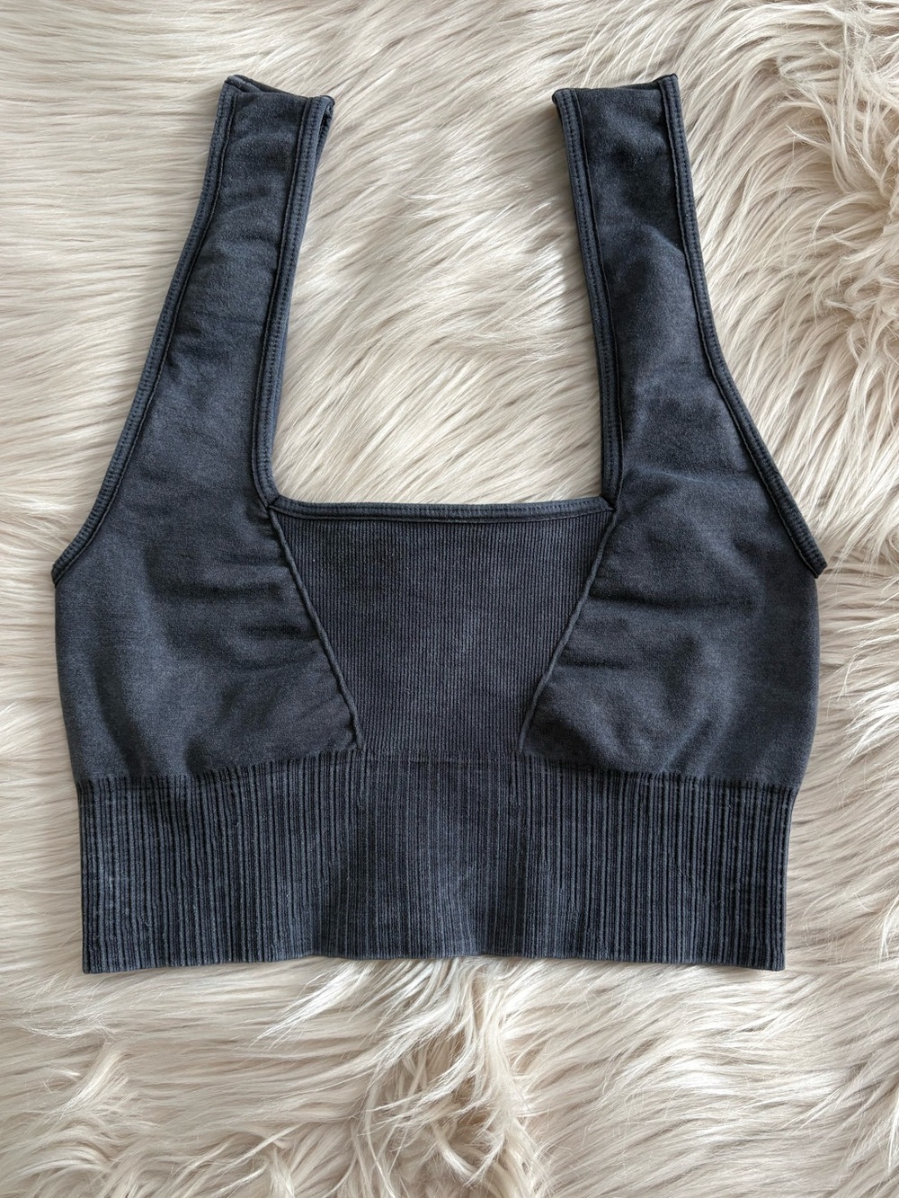 FREE PEOPLE Good Karma Square Neck Bra Crop Top XS/S - Picture 5 of 11